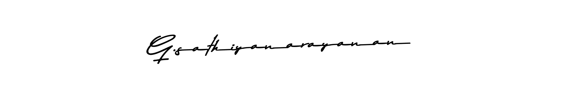 How to make G.sathiyanarayanan signature? Asem Kandis PERSONAL USE is a professional autograph style. Create handwritten signature for G.sathiyanarayanan name. G.sathiyanarayanan signature style 9 images and pictures png