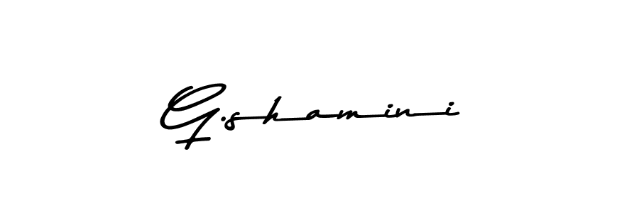 Asem Kandis PERSONAL USE is a professional signature style that is perfect for those who want to add a touch of class to their signature. It is also a great choice for those who want to make their signature more unique. Get G.shamini name to fancy signature for free. G.shamini signature style 9 images and pictures png