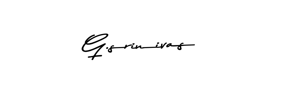 Design your own signature with our free online signature maker. With this signature software, you can create a handwritten (Asem Kandis PERSONAL USE) signature for name G.srinivas. G.srinivas signature style 9 images and pictures png