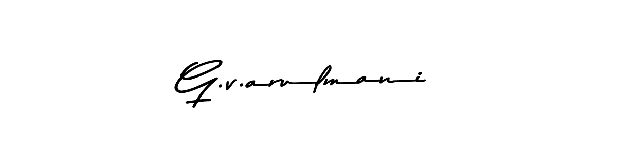 Use a signature maker to create a handwritten signature online. With this signature software, you can design (Asem Kandis PERSONAL USE) your own signature for name G.v.arulmani. G.v.arulmani signature style 9 images and pictures png