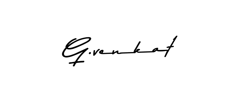 Design your own signature with our free online signature maker. With this signature software, you can create a handwritten (Asem Kandis PERSONAL USE) signature for name G.venkat. G.venkat signature style 9 images and pictures png