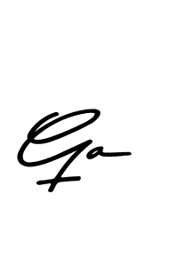 How to make Ga signature? Asem Kandis PERSONAL USE is a professional autograph style. Create handwritten signature for Ga name. Ga signature style 9 images and pictures png