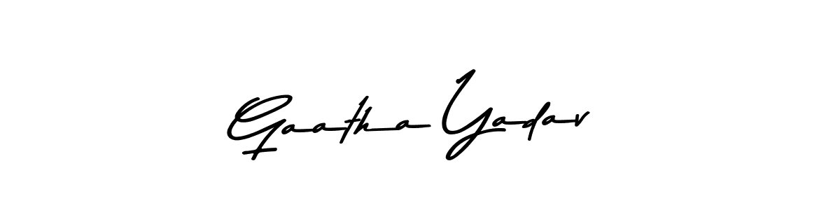 See photos of Gaatha Yadav official signature by Spectra . Check more albums & portfolios. Read reviews & check more about Asem Kandis PERSONAL USE font. Gaatha Yadav signature style 9 images and pictures png