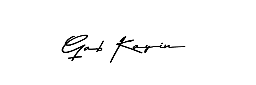 Use a signature maker to create a handwritten signature online. With this signature software, you can design (Asem Kandis PERSONAL USE) your own signature for name Gab Kayin. Gab Kayin signature style 9 images and pictures png