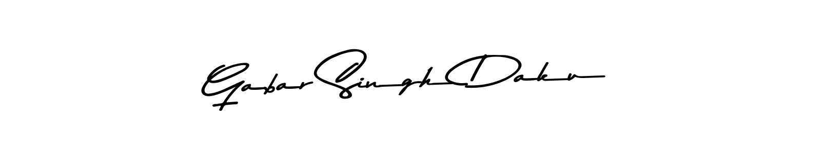 Design your own signature with our free online signature maker. With this signature software, you can create a handwritten (Asem Kandis PERSONAL USE) signature for name Gabar Singh Daku. Gabar Singh Daku signature style 9 images and pictures png
