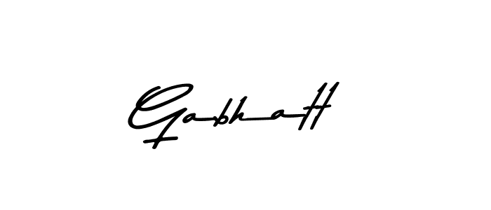 This is the best signature style for the Gabhatt name. Also you like these signature font (Asem Kandis PERSONAL USE). Mix name signature. Gabhatt signature style 9 images and pictures png