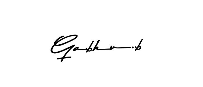 Also we have Gabhu.b name is the best signature style. Create professional handwritten signature collection using Asem Kandis PERSONAL USE autograph style. Gabhu.b signature style 9 images and pictures png