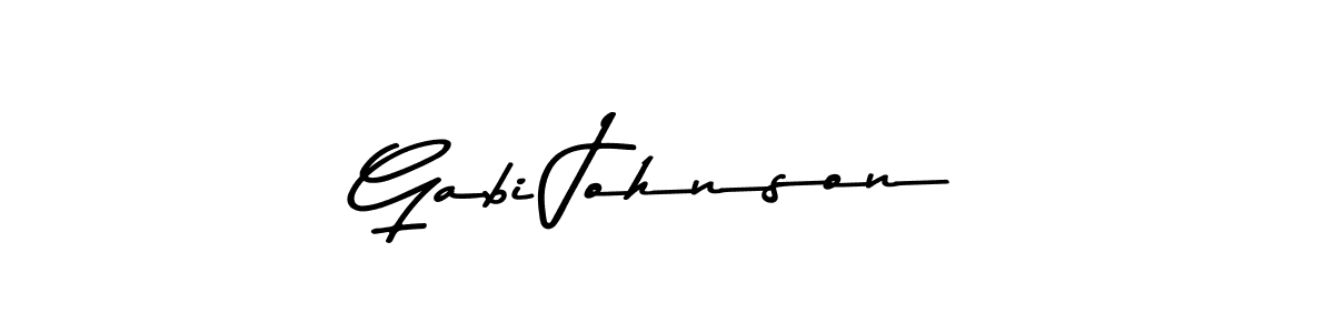 Similarly Asem Kandis PERSONAL USE is the best handwritten signature design. Signature creator online .You can use it as an online autograph creator for name Gabi Johnson. Gabi Johnson signature style 9 images and pictures png