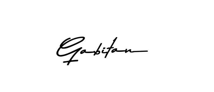 Gabitan stylish signature style. Best Handwritten Sign (Asem Kandis PERSONAL USE) for my name. Handwritten Signature Collection Ideas for my name Gabitan. Gabitan signature style 9 images and pictures png