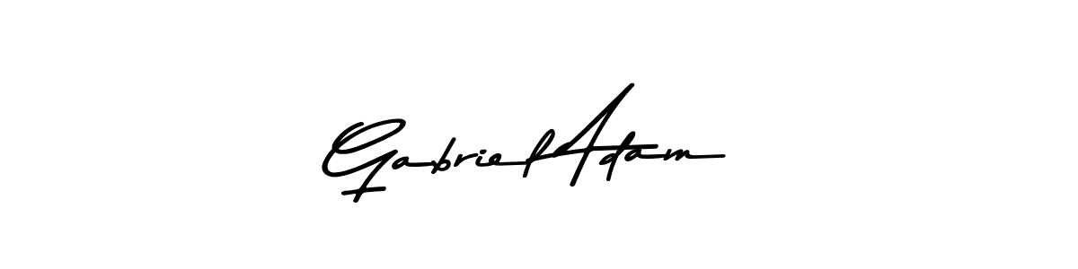 Design your own signature with our free online signature maker. With this signature software, you can create a handwritten (Asem Kandis PERSONAL USE) signature for name Gabriel Adam. Gabriel Adam signature style 9 images and pictures png