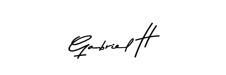 Asem Kandis PERSONAL USE is a professional signature style that is perfect for those who want to add a touch of class to their signature. It is also a great choice for those who want to make their signature more unique. Get Gabriel H name to fancy signature for free. Gabriel H signature style 9 images and pictures png