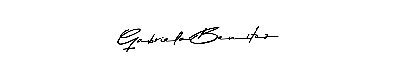 Make a beautiful signature design for name Gabriela Benitez. With this signature (Asem Kandis PERSONAL USE) style, you can create a handwritten signature for free. Gabriela Benitez signature style 9 images and pictures png
