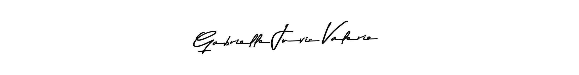 How to make Gabrielle Juvic Valerio name signature. Use Asem Kandis PERSONAL USE style for creating short signs online. This is the latest handwritten sign. Gabrielle Juvic Valerio signature style 9 images and pictures png