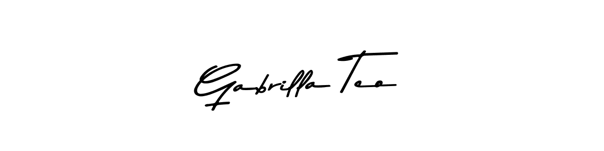 It looks lik you need a new signature style for name Gabrilla Teo. Design unique handwritten (Asem Kandis PERSONAL USE) signature with our free signature maker in just a few clicks. Gabrilla Teo signature style 9 images and pictures png