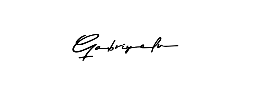 Asem Kandis PERSONAL USE is a professional signature style that is perfect for those who want to add a touch of class to their signature. It is also a great choice for those who want to make their signature more unique. Get Gabriyelu name to fancy signature for free. Gabriyelu signature style 9 images and pictures png