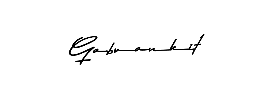 How to make Gabuankit signature? Asem Kandis PERSONAL USE is a professional autograph style. Create handwritten signature for Gabuankit name. Gabuankit signature style 9 images and pictures png