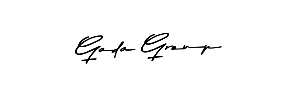 How to make Gada Group name signature. Use Asem Kandis PERSONAL USE style for creating short signs online. This is the latest handwritten sign. Gada Group signature style 9 images and pictures png