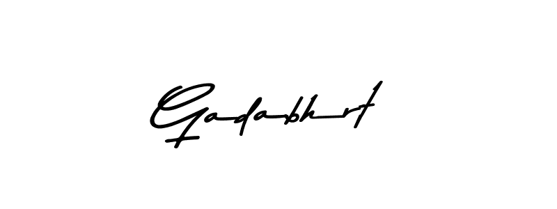 Design your own signature with our free online signature maker. With this signature software, you can create a handwritten (Asem Kandis PERSONAL USE) signature for name Gadabhrt. Gadabhrt signature style 9 images and pictures png