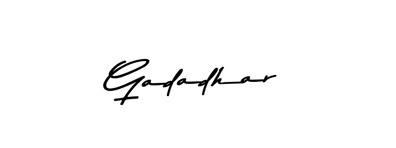 Use a signature maker to create a handwritten signature online. With this signature software, you can design (Asem Kandis PERSONAL USE) your own signature for name Gadadhar. Gadadhar signature style 9 images and pictures png