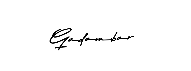 How to make Gadambar signature? Asem Kandis PERSONAL USE is a professional autograph style. Create handwritten signature for Gadambar name. Gadambar signature style 9 images and pictures png