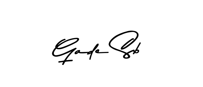 if you are searching for the best signature style for your name Gade Sb. so please give up your signature search. here we have designed multiple signature styles  using Asem Kandis PERSONAL USE. Gade Sb signature style 9 images and pictures png