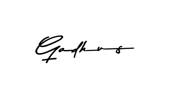 Create a beautiful signature design for name Gadhus. With this signature (Asem Kandis PERSONAL USE) fonts, you can make a handwritten signature for free. Gadhus signature style 9 images and pictures png