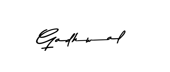 Create a beautiful signature design for name Gadhwal. With this signature (Asem Kandis PERSONAL USE) fonts, you can make a handwritten signature for free. Gadhwal signature style 9 images and pictures png