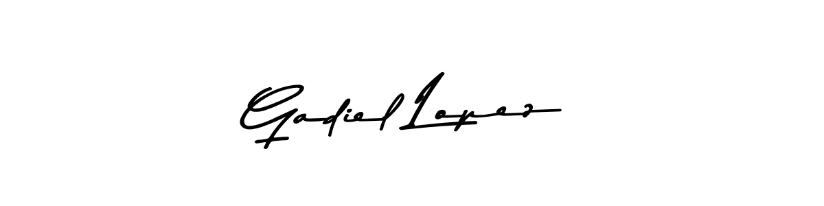 Also You can easily find your signature by using the search form. We will create Gadiel Lopez name handwritten signature images for you free of cost using Asem Kandis PERSONAL USE sign style. Gadiel Lopez signature style 9 images and pictures png