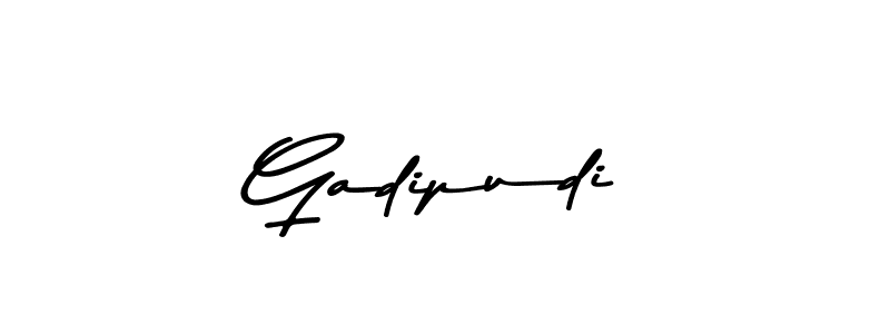 Gadipudi stylish signature style. Best Handwritten Sign (Asem Kandis PERSONAL USE) for my name. Handwritten Signature Collection Ideas for my name Gadipudi. Gadipudi signature style 9 images and pictures png