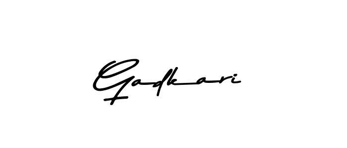 You should practise on your own different ways (Asem Kandis PERSONAL USE) to write your name (Gadkari) in signature. don't let someone else do it for you. Gadkari signature style 9 images and pictures png