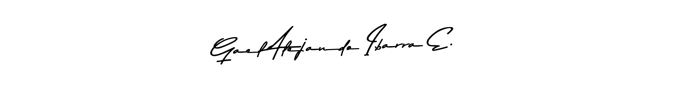 Make a beautiful signature design for name Gael Alejando Ibarra E.. With this signature (Asem Kandis PERSONAL USE) style, you can create a handwritten signature for free. Gael Alejando Ibarra E. signature style 9 images and pictures png