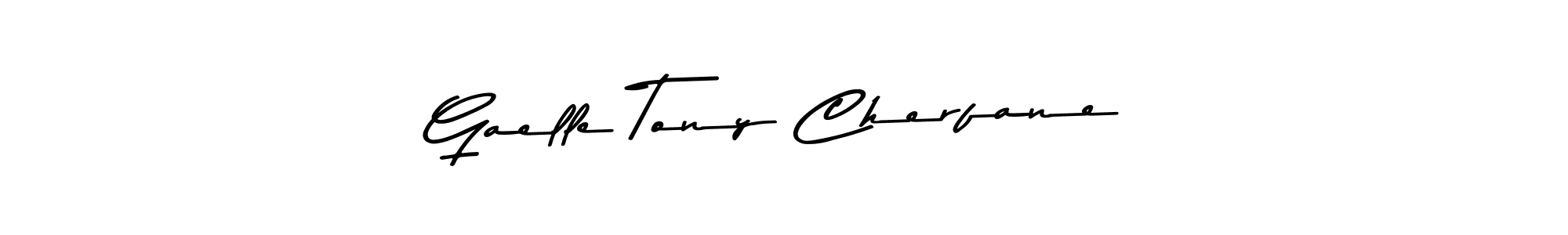 Design your own signature with our free online signature maker. With this signature software, you can create a handwritten (Asem Kandis PERSONAL USE) signature for name Gaelle Tony Cherfane. Gaelle Tony Cherfane signature style 9 images and pictures png