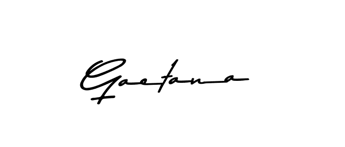 How to make Gaetana name signature. Use Asem Kandis PERSONAL USE style for creating short signs online. This is the latest handwritten sign. Gaetana signature style 9 images and pictures png