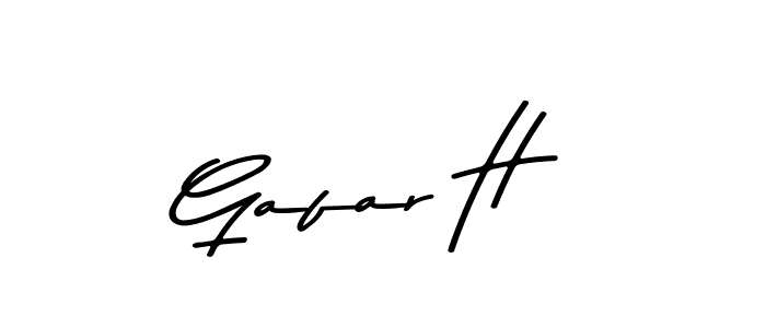 Gafar H stylish signature style. Best Handwritten Sign (Asem Kandis PERSONAL USE) for my name. Handwritten Signature Collection Ideas for my name Gafar H. Gafar H signature style 9 images and pictures png