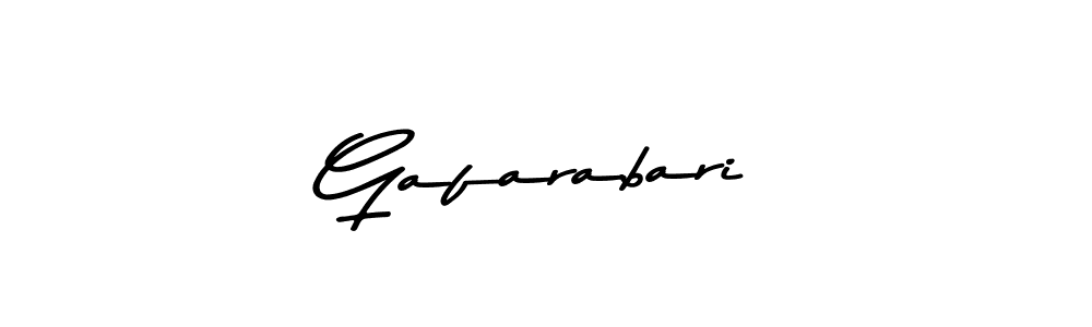 Make a beautiful signature design for name Gafarabari. With this signature (Asem Kandis PERSONAL USE) style, you can create a handwritten signature for free. Gafarabari signature style 9 images and pictures png