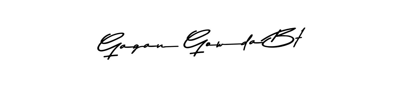 Make a beautiful signature design for name Gagan Gowda Bt. With this signature (Asem Kandis PERSONAL USE) style, you can create a handwritten signature for free. Gagan Gowda Bt signature style 9 images and pictures png