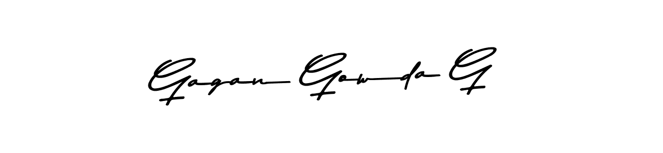 Similarly Asem Kandis PERSONAL USE is the best handwritten signature design. Signature creator online .You can use it as an online autograph creator for name Gagan Gowda G. Gagan Gowda G signature style 9 images and pictures png