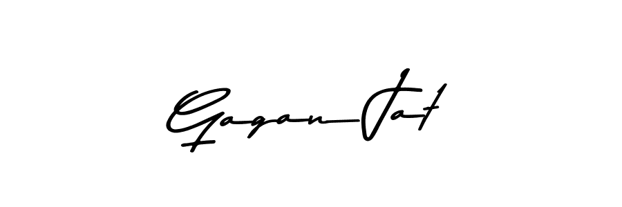 Design your own signature with our free online signature maker. With this signature software, you can create a handwritten (Asem Kandis PERSONAL USE) signature for name Gagan Jat. Gagan Jat signature style 9 images and pictures png