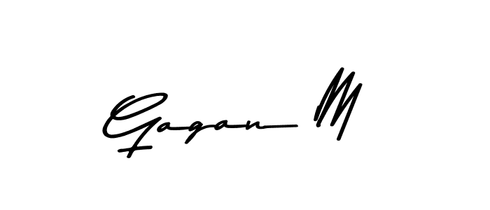 Make a beautiful signature design for name Gagan M. Use this online signature maker to create a handwritten signature for free. Gagan M signature style 9 images and pictures png