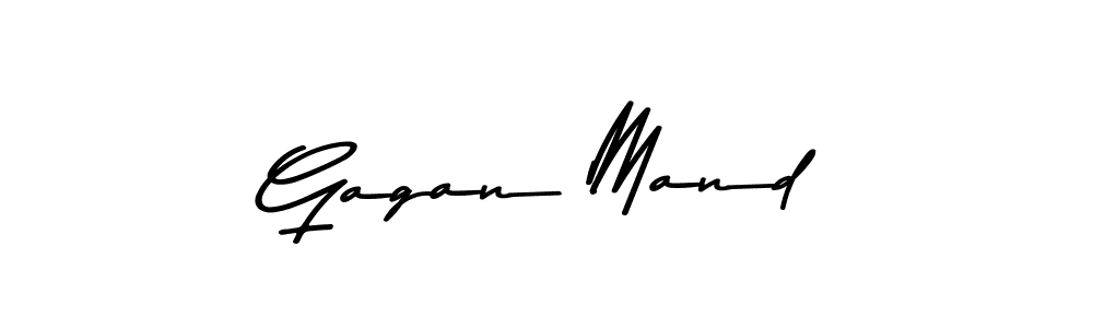 Use a signature maker to create a handwritten signature online. With this signature software, you can design (Asem Kandis PERSONAL USE) your own signature for name Gagan Mand. Gagan Mand signature style 9 images and pictures png