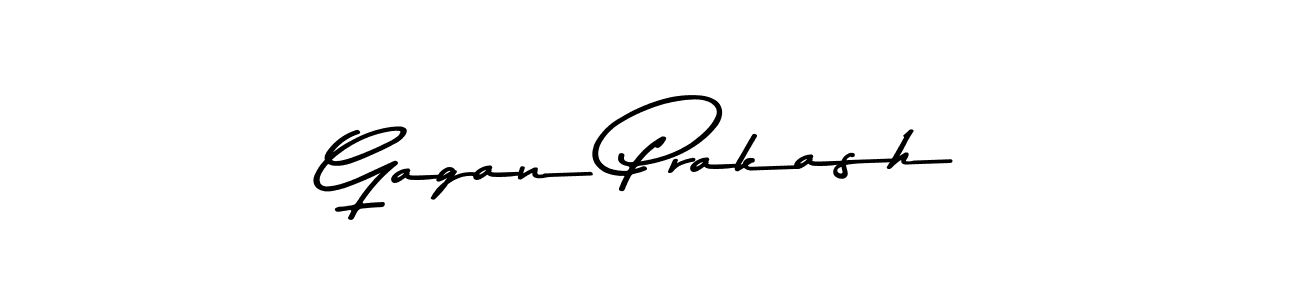 How to make Gagan Prakash name signature. Use Asem Kandis PERSONAL USE style for creating short signs online. This is the latest handwritten sign. Gagan Prakash signature style 9 images and pictures png