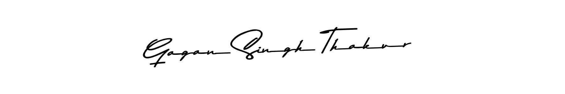 How to make Gagan Singh Thakur name signature. Use Asem Kandis PERSONAL USE style for creating short signs online. This is the latest handwritten sign. Gagan Singh Thakur signature style 9 images and pictures png