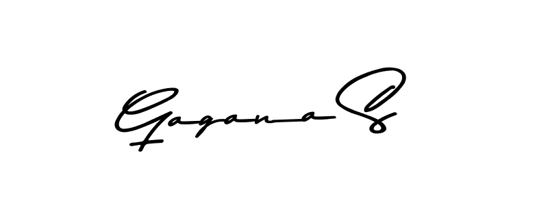 Gagana S stylish signature style. Best Handwritten Sign (Asem Kandis PERSONAL USE) for my name. Handwritten Signature Collection Ideas for my name Gagana S. Gagana S signature style 9 images and pictures png