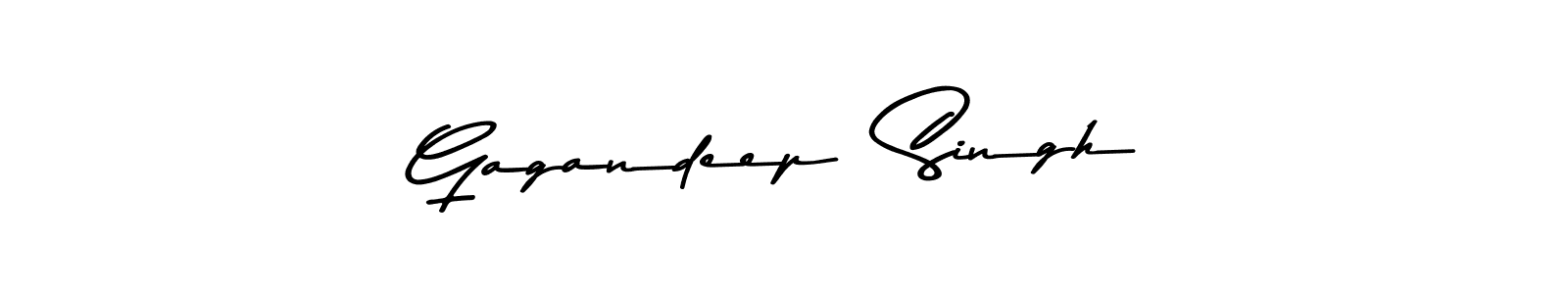 Design your own signature with our free online signature maker. With this signature software, you can create a handwritten (Asem Kandis PERSONAL USE) signature for name Gagandeep  Singh. Gagandeep  Singh signature style 9 images and pictures png