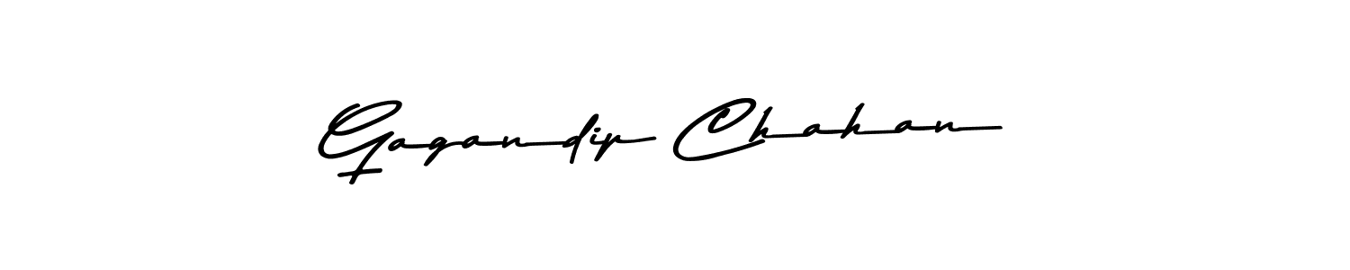 The best way (Asem Kandis PERSONAL USE) to make a short signature is to pick only two or three words in your name. The name Gagandip Chahan include a total of six letters. For converting this name. Gagandip Chahan signature style 9 images and pictures png