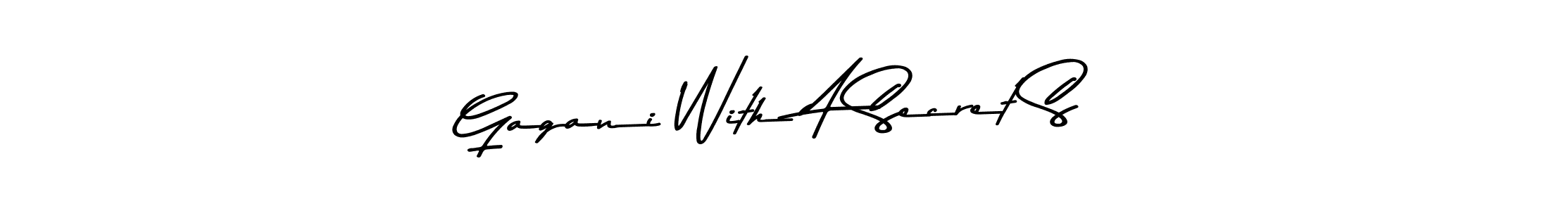 Design your own signature with our free online signature maker. With this signature software, you can create a handwritten (Asem Kandis PERSONAL USE) signature for name Gagani With A Secret S. Gagani With A Secret S signature style 9 images and pictures png