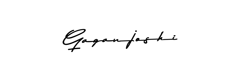 Make a beautiful signature design for name Gaganjoshi. With this signature (Asem Kandis PERSONAL USE) style, you can create a handwritten signature for free. Gaganjoshi signature style 9 images and pictures png