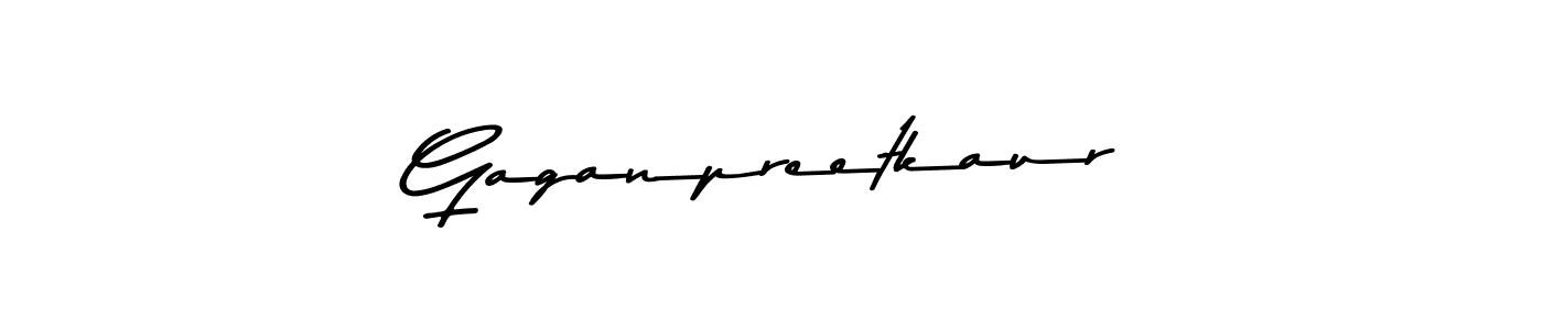How to make Gaganpreetkaur signature? Asem Kandis PERSONAL USE is a professional autograph style. Create handwritten signature for Gaganpreetkaur name. Gaganpreetkaur signature style 9 images and pictures png