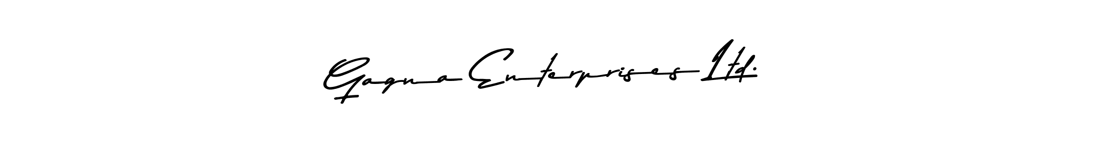 Design your own signature with our free online signature maker. With this signature software, you can create a handwritten (Asem Kandis PERSONAL USE) signature for name Gagna Enterprises Ltd.. Gagna Enterprises Ltd. signature style 9 images and pictures png