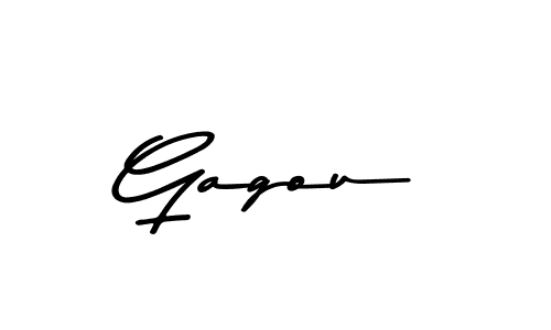 How to make Gagou name signature. Use Asem Kandis PERSONAL USE style for creating short signs online. This is the latest handwritten sign. Gagou signature style 9 images and pictures png